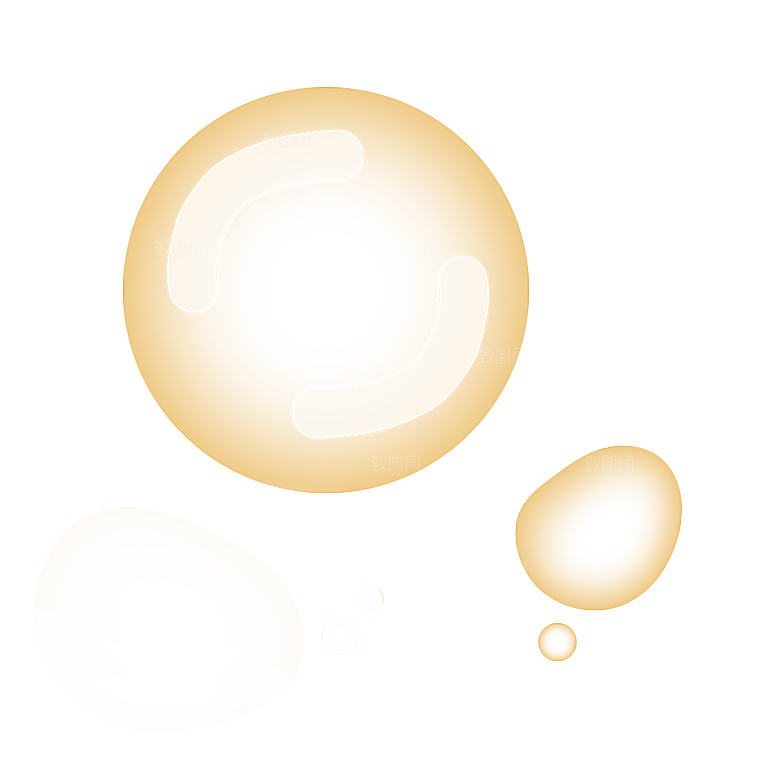 彩色泡泡插图素材透明气泡肥皂水泡元素