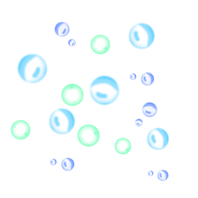 彩色泡泡插图素材透明气泡肥皂水泡