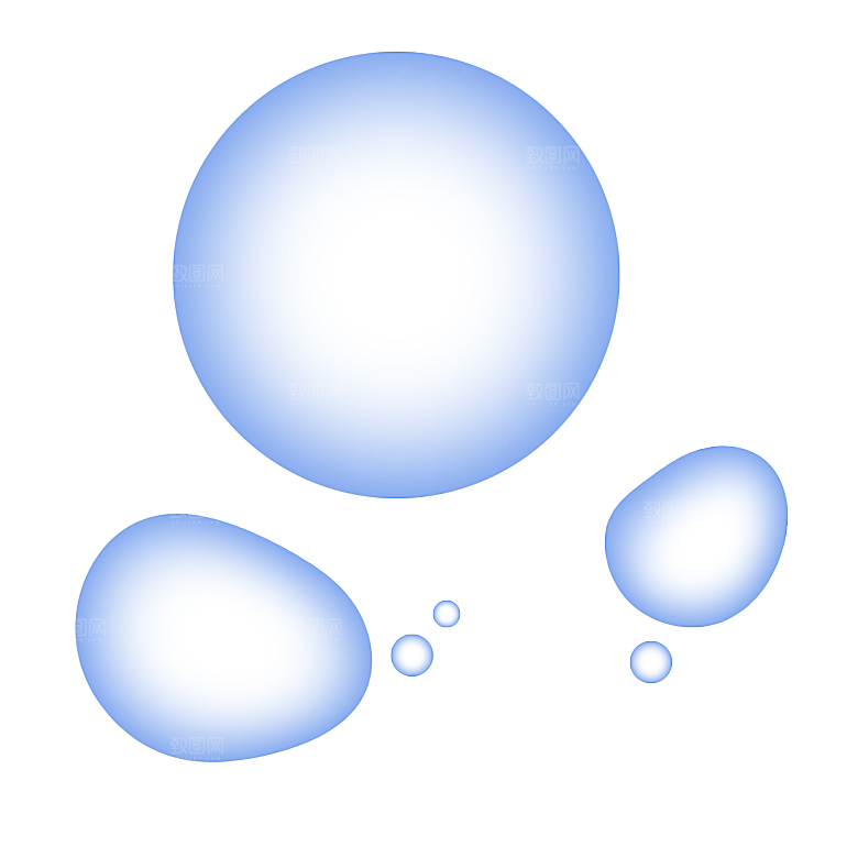 彩色泡泡插图素材透明气泡肥皂水泡