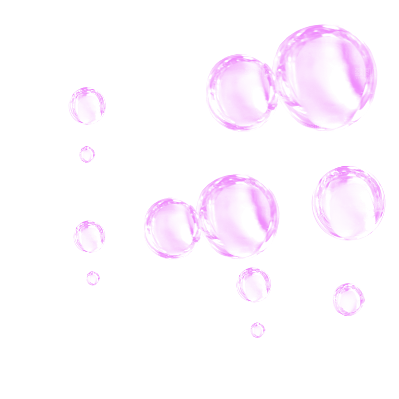 彩色泡泡插图素材透明气泡肥皂水泡元素