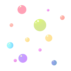 彩色泡泡插图素材透明气泡肥皂水泡
