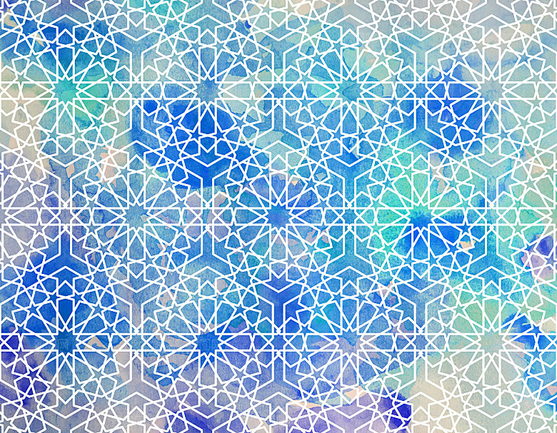 复古花纹格底图素材图片