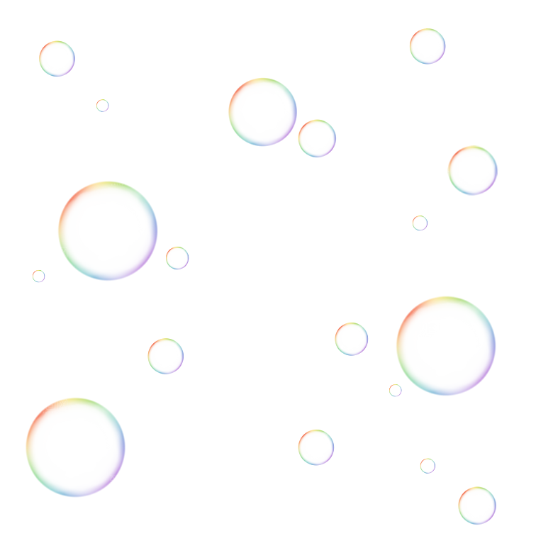 彩色泡泡插图素材透明气泡肥皂水泡