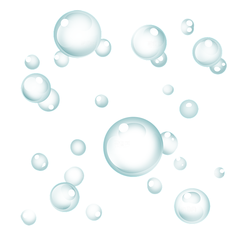 彩色泡泡插图素材透明气泡肥皂水泡