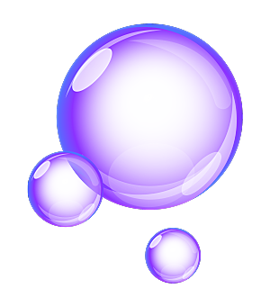 彩色泡泡插图素材透明气泡肥皂水泡元素