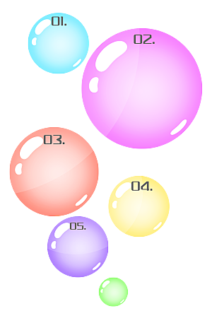 彩色泡泡插图素材透明气泡肥皂水泡