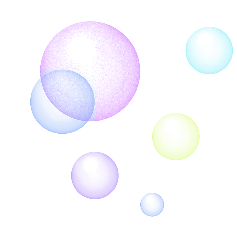 彩色泡泡插图素材透明气泡肥皂水泡