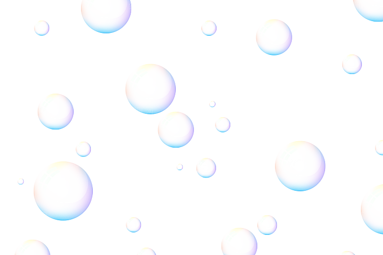 彩色泡泡插图素材透明气泡肥皂水泡
