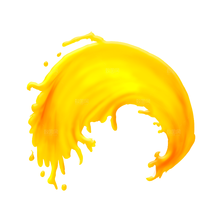 橙子汁橙汁水素材