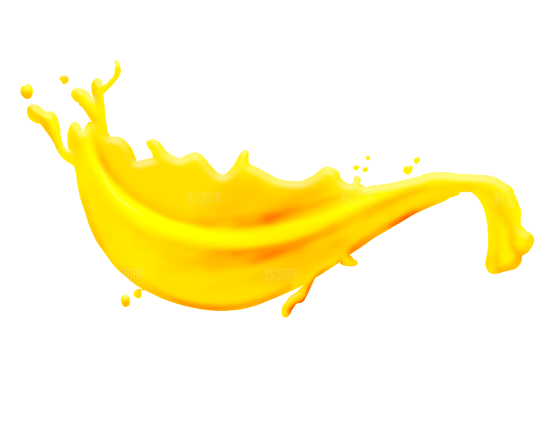 橙子汁橙汁水素材