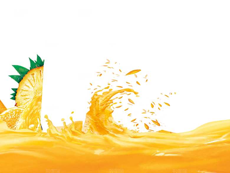 橙子汁橙汁水素材