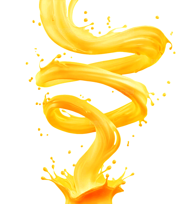 橙子汁橙汁水素材