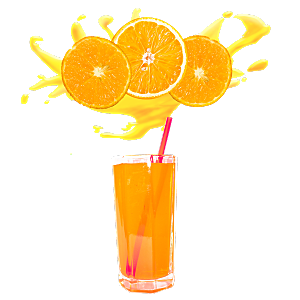 橙子汁橙汁水素材元素