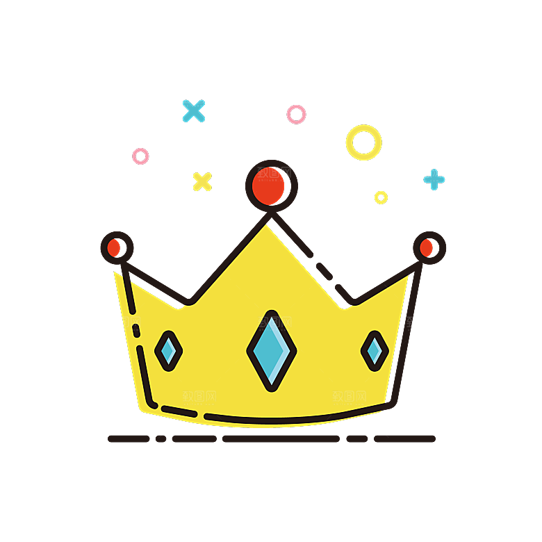 可爱皇冠插图素材元素