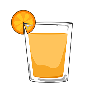 橙子汁橙汁水素材元素设计