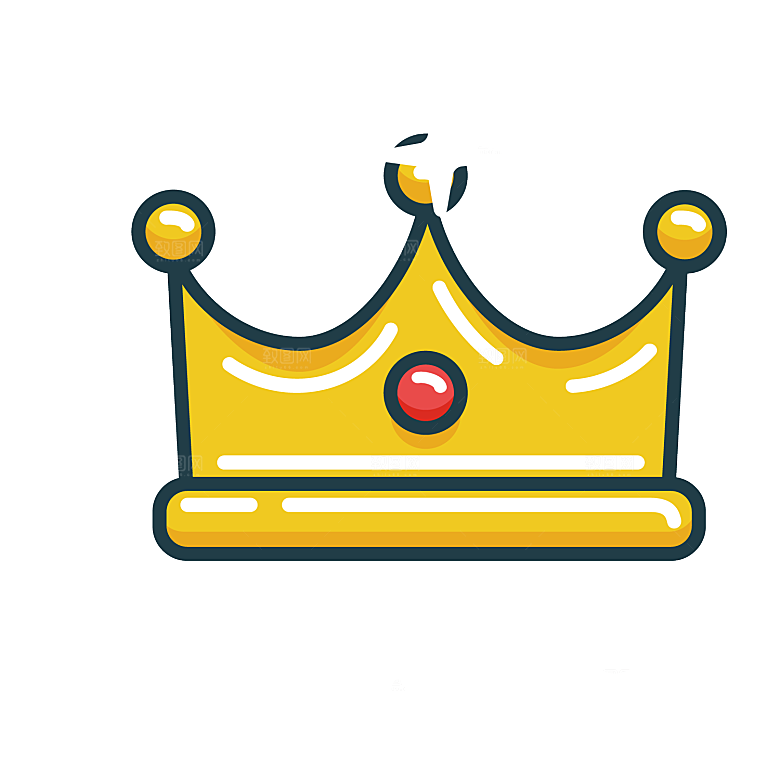 可爱皇冠插图素材