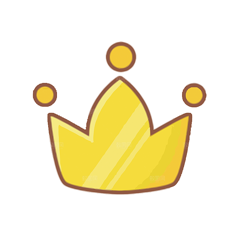 可爱皇冠插图素材