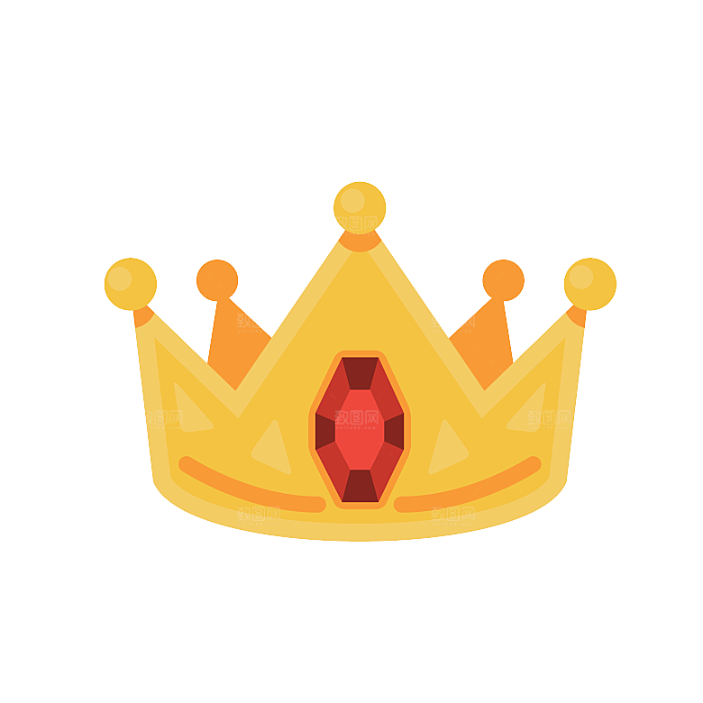 可爱皇冠插图素材