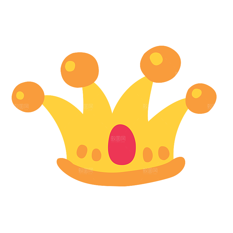 可爱皇冠插图素材