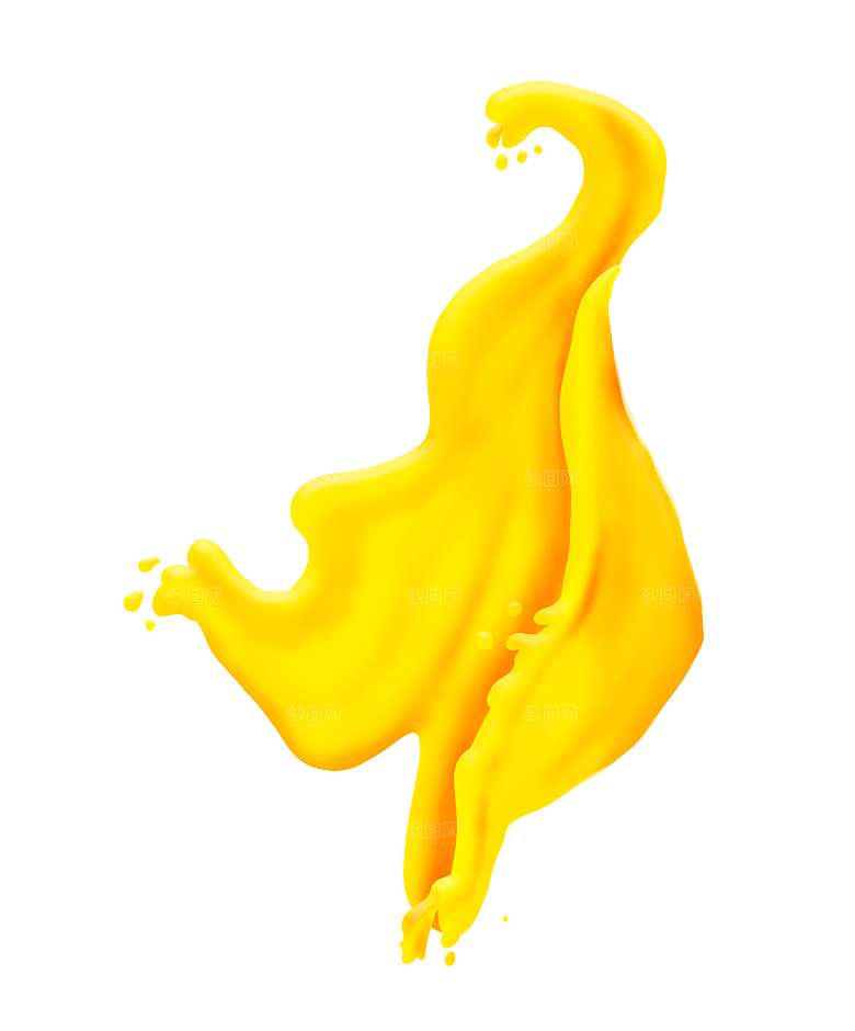 橙子汁橙汁水素材