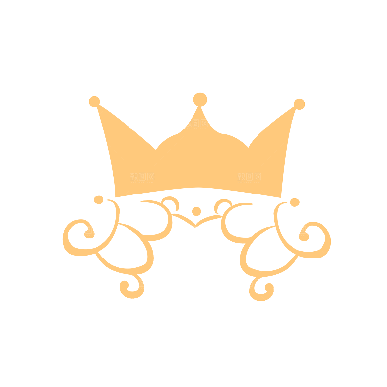 可爱皇冠插图素材