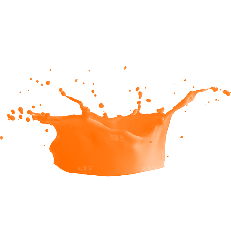 橙子汁橙汁水素材