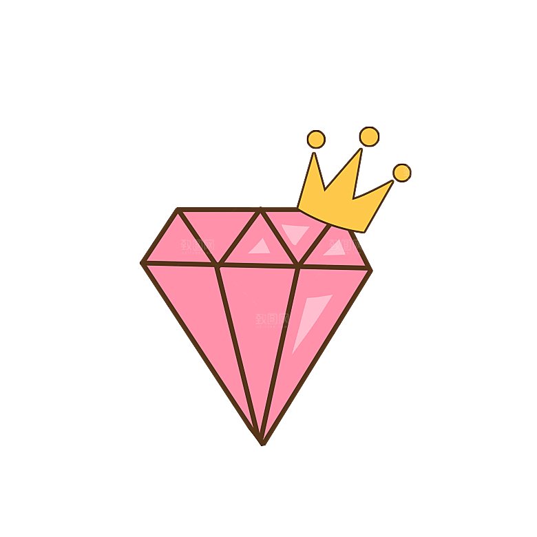 可爱皇冠插图素材