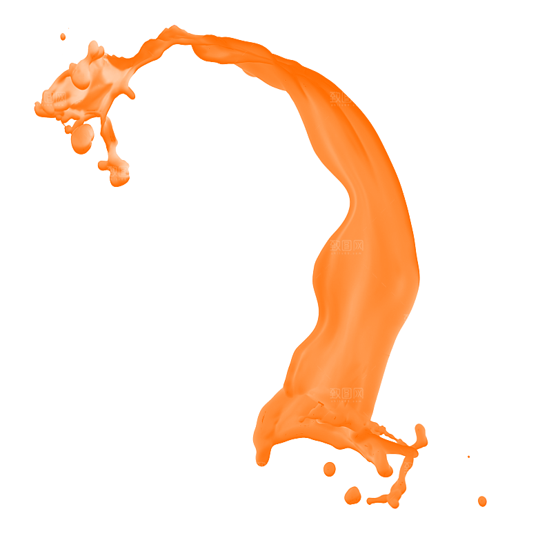 橙子汁橙汁水素材