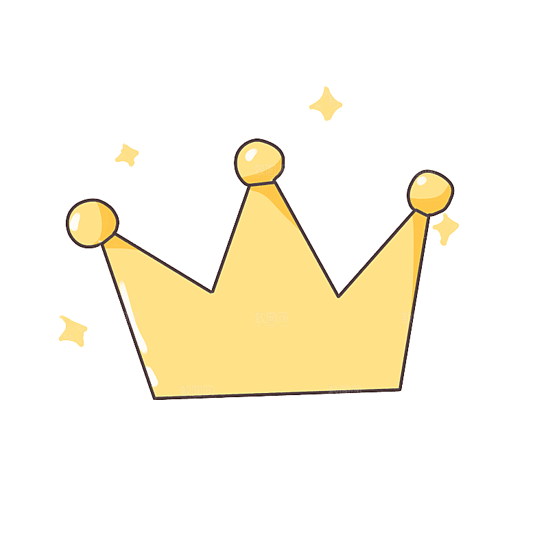可爱皇冠插图素材