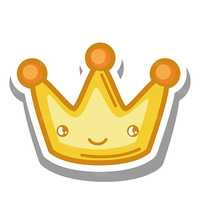 可爱皇冠插图素材