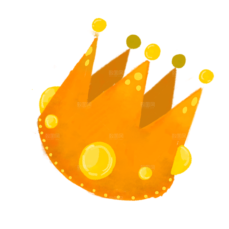 可爱皇冠插图素材