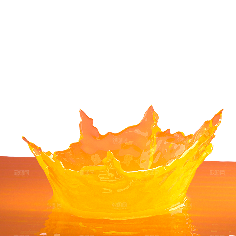 橙子橙汁饮品元素素材