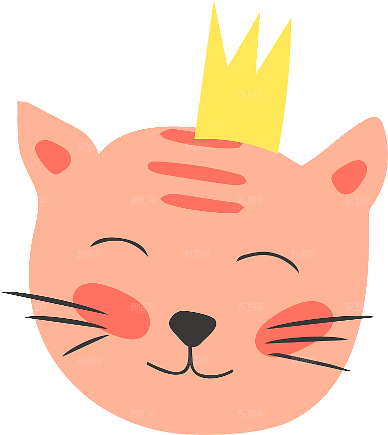 可爱皇冠插图素材