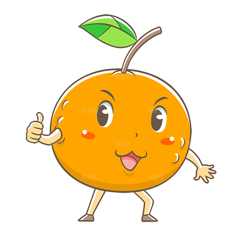 橙子橙汁饮品元素素材