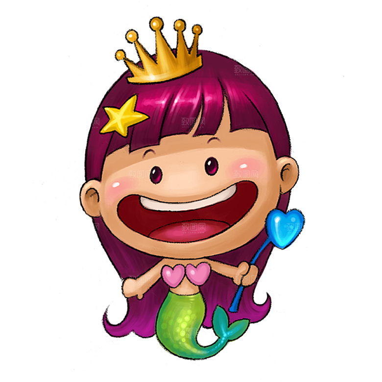 可爱皇冠插图素材