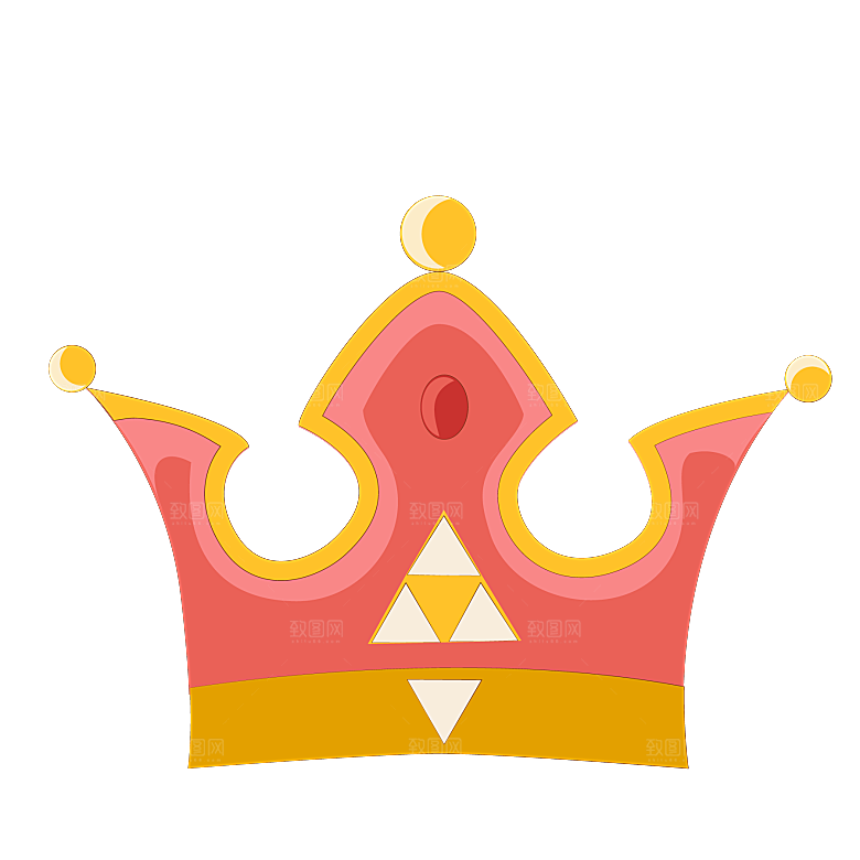 可爱皇冠插图素材