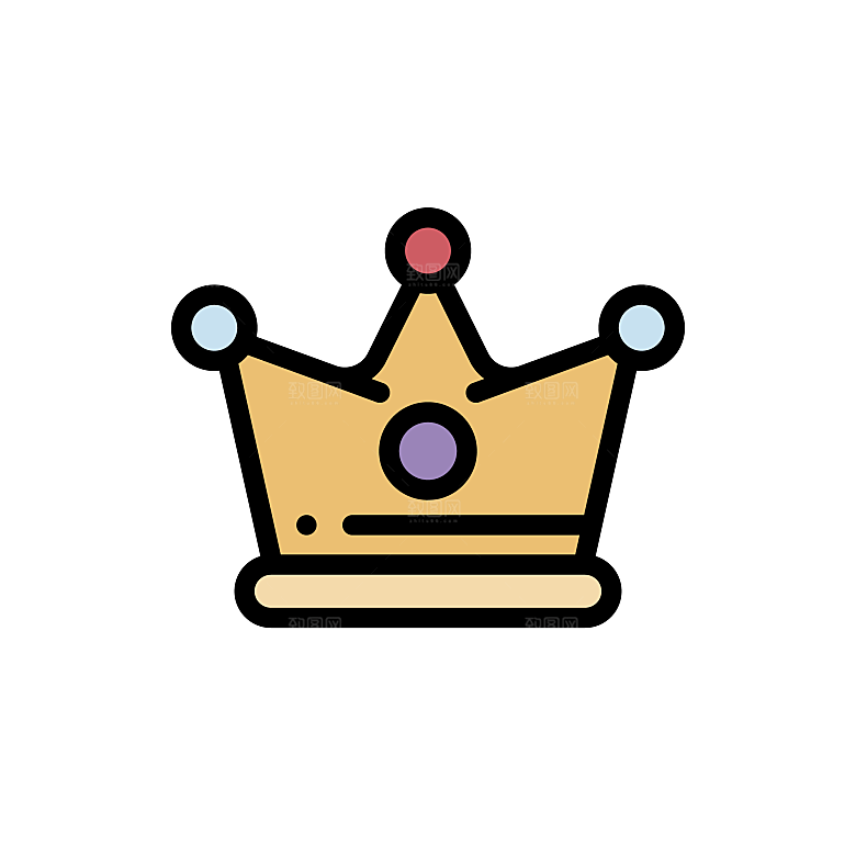 可爱皇冠插图素材元素
