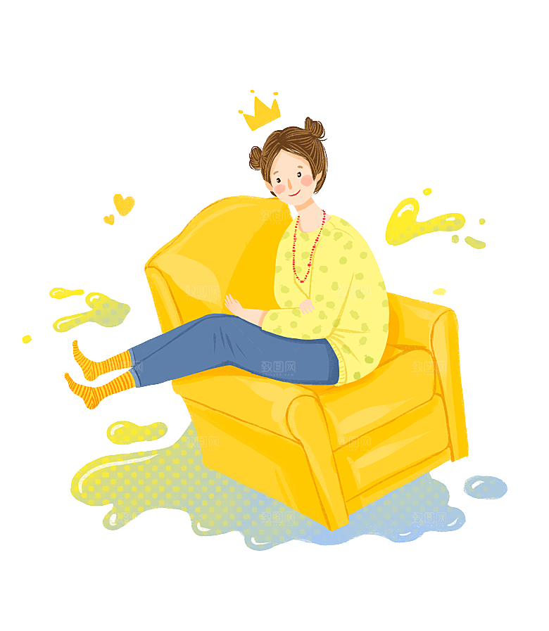 可爱皇冠插图素材元素