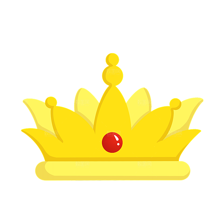可爱皇冠插图素材