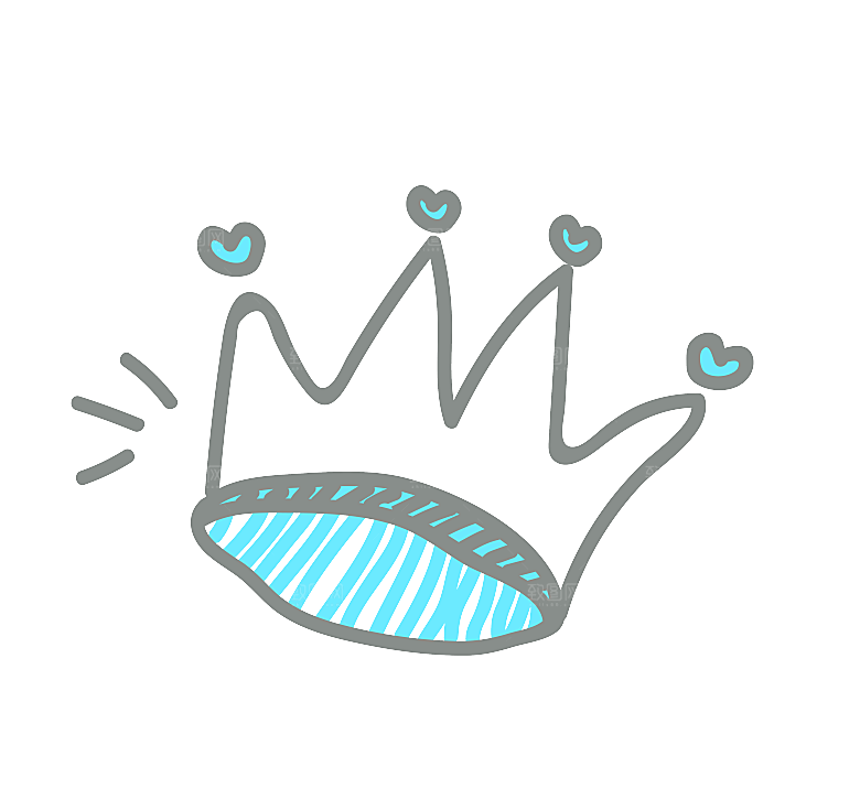 可爱皇冠插图素材