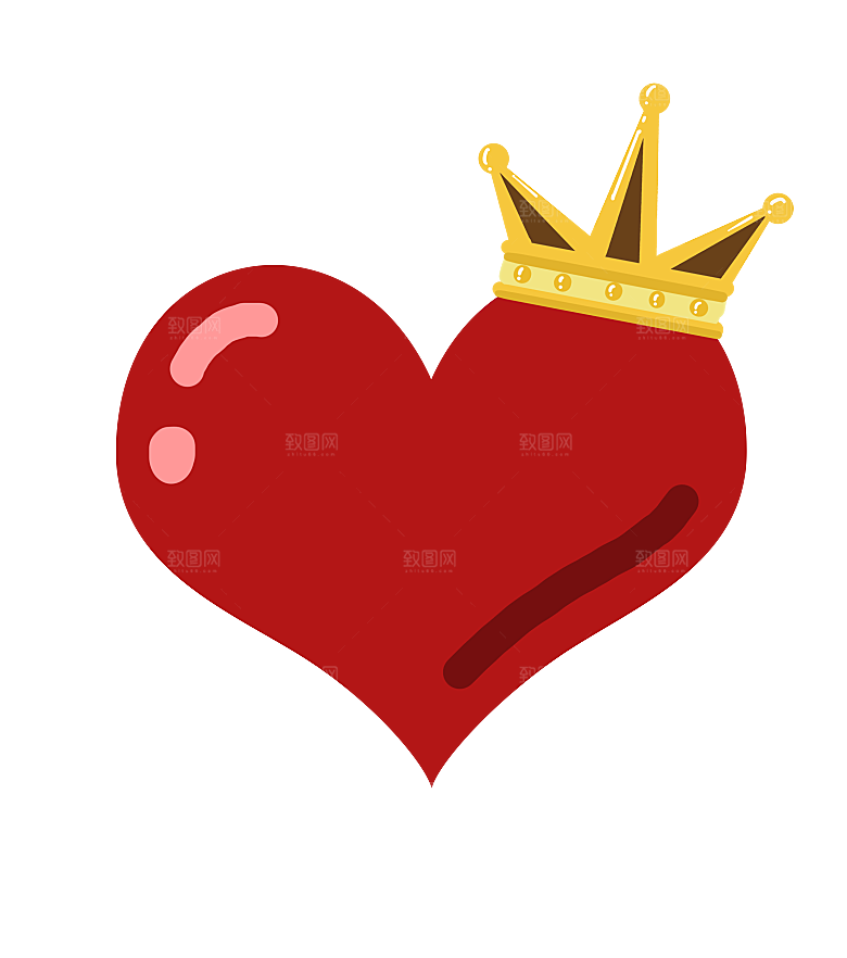 可爱皇冠插图素材