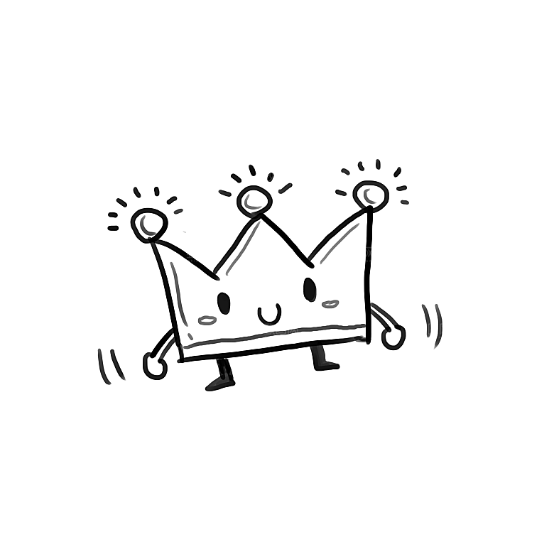 可爱皇冠插画素材元素