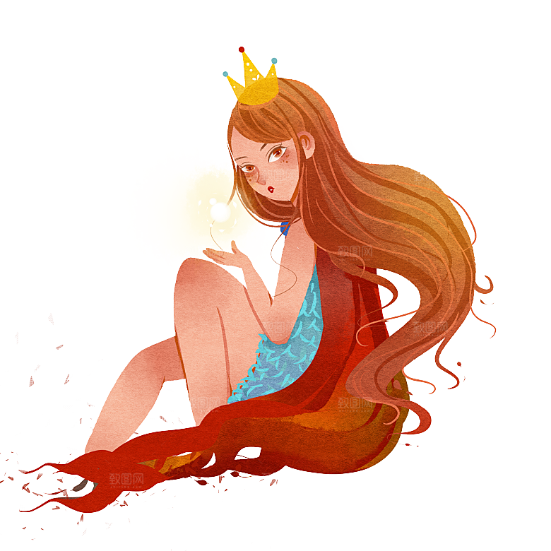 可爱卡通皇冠插画素材
