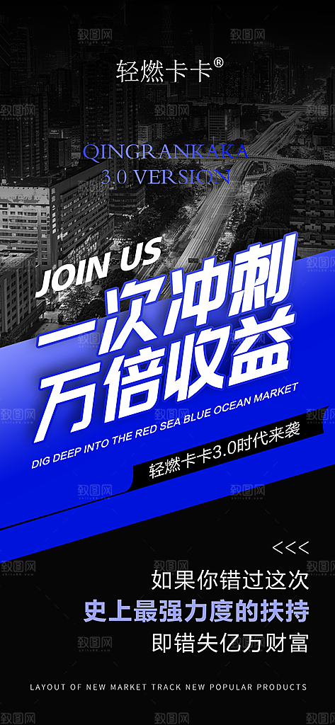 创意潮流减肥减脂文字排版海报