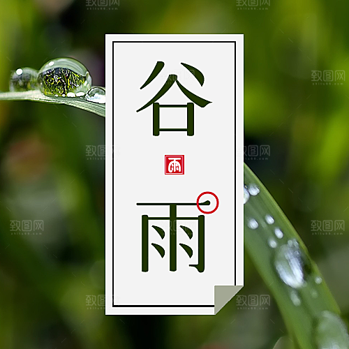 谷雨节气公众号次图封面