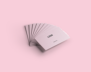 粉色瑜伽教学机构提案样机卡片