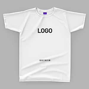紫色企业vi提案样机T恤