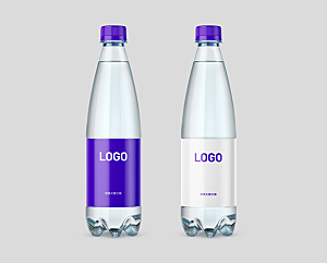 紫色企业vi提案样机饮用水