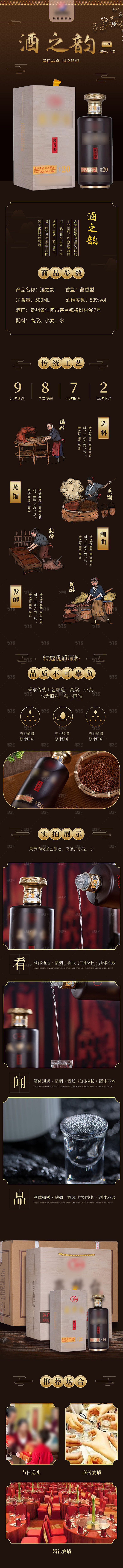 中国白酒酒水电商详情页