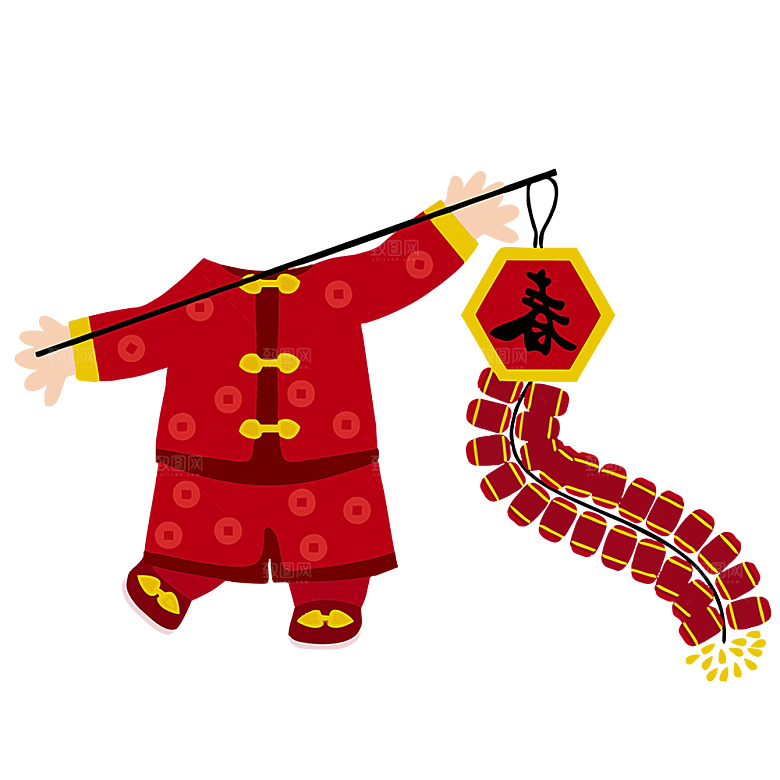 喜庆福娃拍照素材春节宝宝儿童摄影照